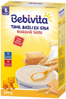 Bebivita Sütlü Bisküvili Tahıllı 200 gr 200 gr Kaşık Mama kullananlar yorumlar